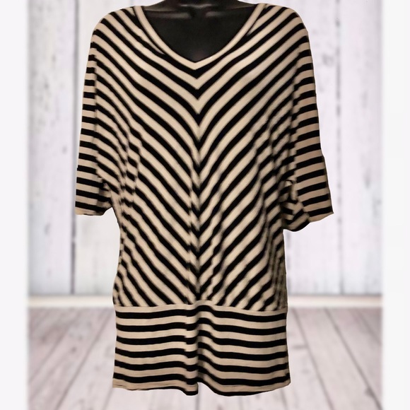 Spense Tops - Spense | Striped Dolman Top | Large